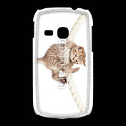 Coque Samsung Galaxy Young Chaton sur une corde