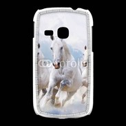 Coque Samsung Galaxy Young Chevaux blancs