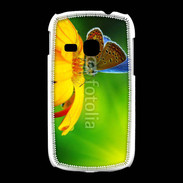 Coque Samsung Galaxy Young Papillon posé sur une fleur