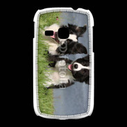 Coque Samsung Galaxy Young Chien Border Collie noir et blanc