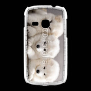 Coque Samsung Galaxy Young Chiot japonais blanc