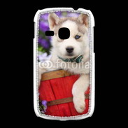 Coque Samsung Galaxy Young Portrait chiot Husky de Sibérie 1