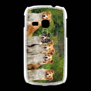Coque Samsung Galaxy Young Groupe de 5 chiens Border Collie