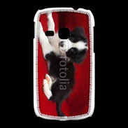 Coque Samsung Galaxy Young Chiot noir et blanc 5