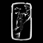 Coque Samsung Galaxy Young Illustration cheval noir