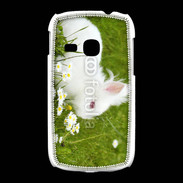 Coque Samsung Galaxy Young Lapin blanc dans l'herbe