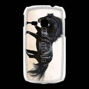 Coque Samsung Galaxy Young Cheval noir au galop 5