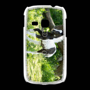 Coque Samsung Galaxy Young Poulain noir et blanc