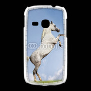 Coque Samsung Galaxy Young Cheval arable robe grise