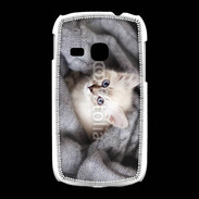Coque Samsung Galaxy Young Chaton aux yeux bleus 10