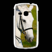 Coque Samsung Galaxy Young Portrait cheval blanc 25