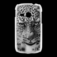 Coque Samsung Galaxy Young Léopard en noir et blanc 500