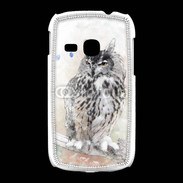Coque Samsung Galaxy Young hibou en aquarelle