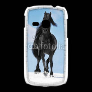 Coque Samsung Galaxy Young Cheval Friesian noir 100
