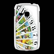Coque Samsung Galaxy Young Cartes de tarot sur fond blanc