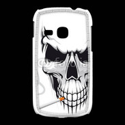 Coque Samsung Galaxy Young Tête de mort fumeur