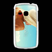 Coque Samsung Galaxy Young Femme à chapeau de plage