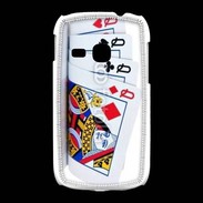Coque Samsung Galaxy Young Carré de dames au poker