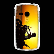 Coque Samsung Galaxy Young Femme biker au couché de soleil