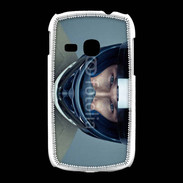Coque Samsung Galaxy Young homme avec casque de moto