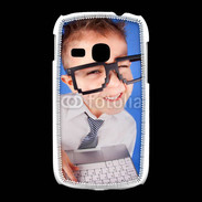 Coque Samsung Galaxy Young jeune Geek avec clavier