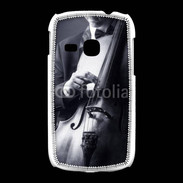 Coque Samsung Galaxy Young Violoncelliste en noir et blanc 5