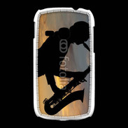Coque Samsung Galaxy Young Saxophoniste au couché de soleil