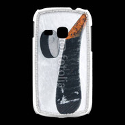 Coque Samsung Galaxy Young Crosse et palet de Hockey sur glace