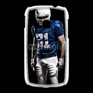 Coque Samsung Galaxy Young Footballer américain en bleu et blanc 50