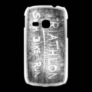 Coque Samsung Galaxy Young Triathlon en noir et blanc 25
