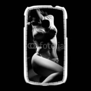 Coque Samsung Galaxy Young Charme noir et blanc