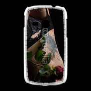 Coque Samsung Galaxy Young Lingerie et rose rouge