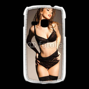 Coque Samsung Galaxy Young Femme sexy en lingerie noire