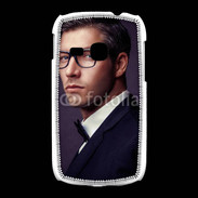 Coque Samsung Galaxy Young Homme charmant en costume et lunettes