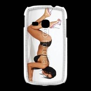 Coque Samsung Galaxy Young Femme brune sexy avec talon aiguille