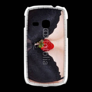 Coque Samsung Galaxy Young soutien gorge avec une fraise