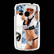 Coque Samsung Galaxy Young Charme et snowboard