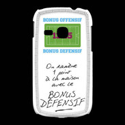 Coque Samsung Galaxy Young 1 point bonus offensif-défensif Blanc