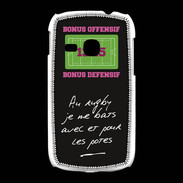 Coque Samsung Galaxy Young Les potes Bonus offensif-défensif Noir
