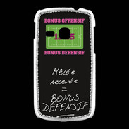 Coque Samsung Galaxy Young Mêlée relevée Bonus offensif-défensif Noir