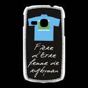 Coque Samsung Galaxy Young Femme de rugbyman Bonus offensif-défensif Noir 2