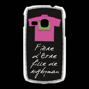 Coque Samsung Galaxy Young Fille de rugbyman Bonus offensif-défensif Noir