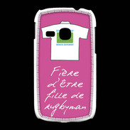 Coque Samsung Galaxy Young Fille de rugbyman Bonus offensif-défensif Rose