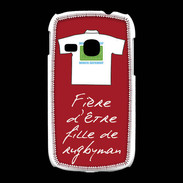 Coque Samsung Galaxy Young Fille de rugbyman Bonus offensif-défensif Rouge