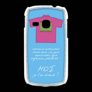 Coque Samsung Galaxy Young Moi je l'ai élevé Bonus offensif-défensif Bleu