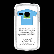 Coque Samsung Galaxy Young Moi je l'ai élevé Bonus offensif-défensif Blanc 2