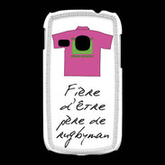 Coque Samsung Galaxy Young Père de rugbyman Bonus offensif-défensif Blanc