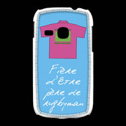 Coque Samsung Galaxy Young Père de rugbyman Bonus offensif-défensif Bleu