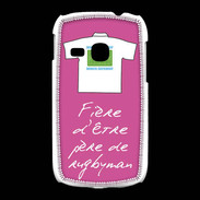 Coque Samsung Galaxy Young Père de rugbyman Bonus offensif-défensif Rose