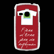 Coque Samsung Galaxy Young Père de rugbyman Bonus offensif-défensif Rouge